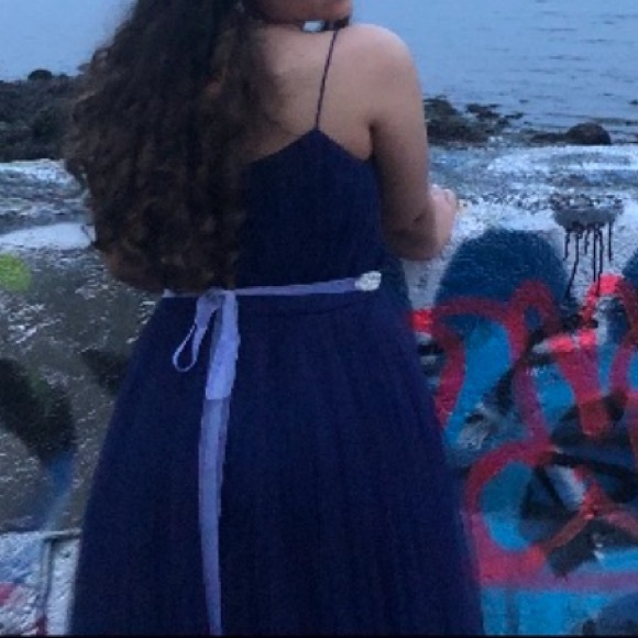 ASOS size 8 beautiful blue gown  💙 - Picture 3 of 4